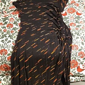 Apt. 9 Black and Orange Asymmetrical Dress